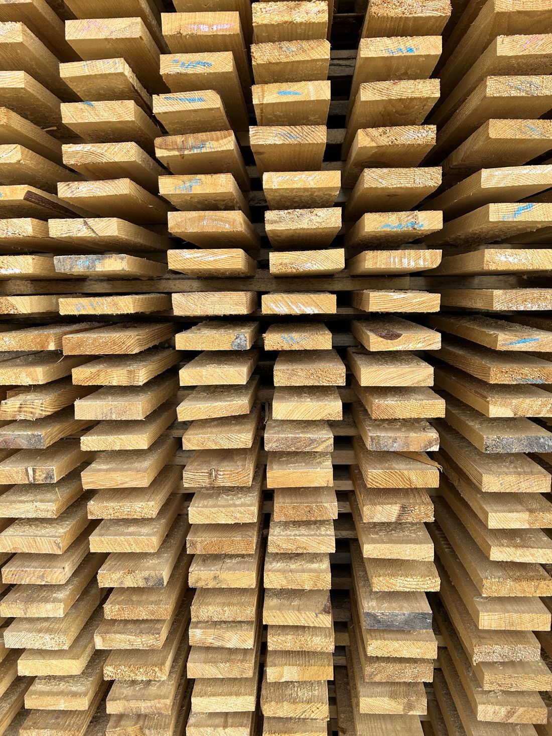 Tablones apilados
